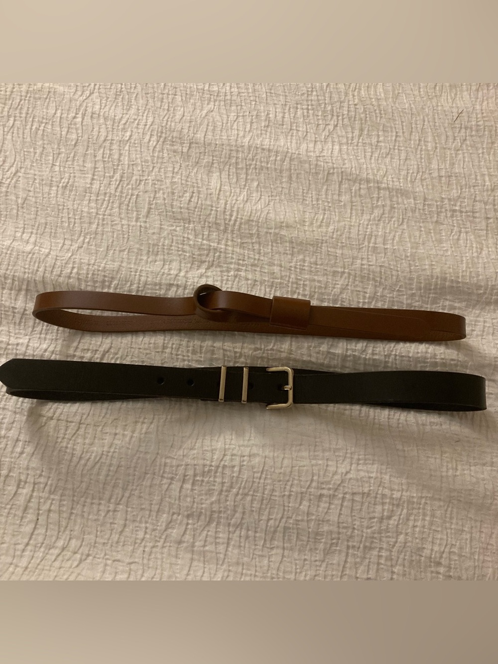 Loft Brown and Black Leather Belts - Classic Women’s Accessories